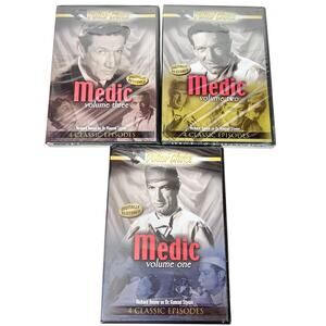 Medic DVD Lot Critic's Choice Volume 1,2,3 Richard Boone 12 Episodes New Sealed